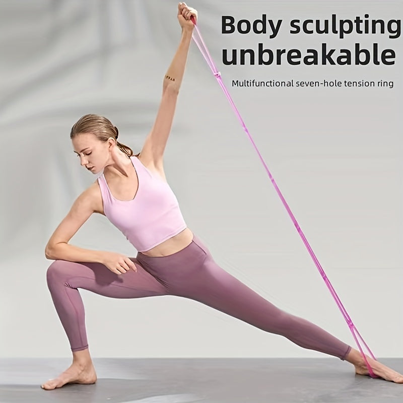 Pilates Tension Rope Yoga Strength Training Seven hole Tension Rope
