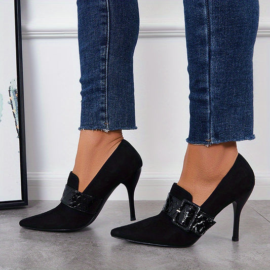 Women's Pointed Toe High Heels Slip On Stiletto Heels