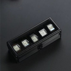 Vintage Watch Storage Box Glass Mirror Cover High-end Watch Box