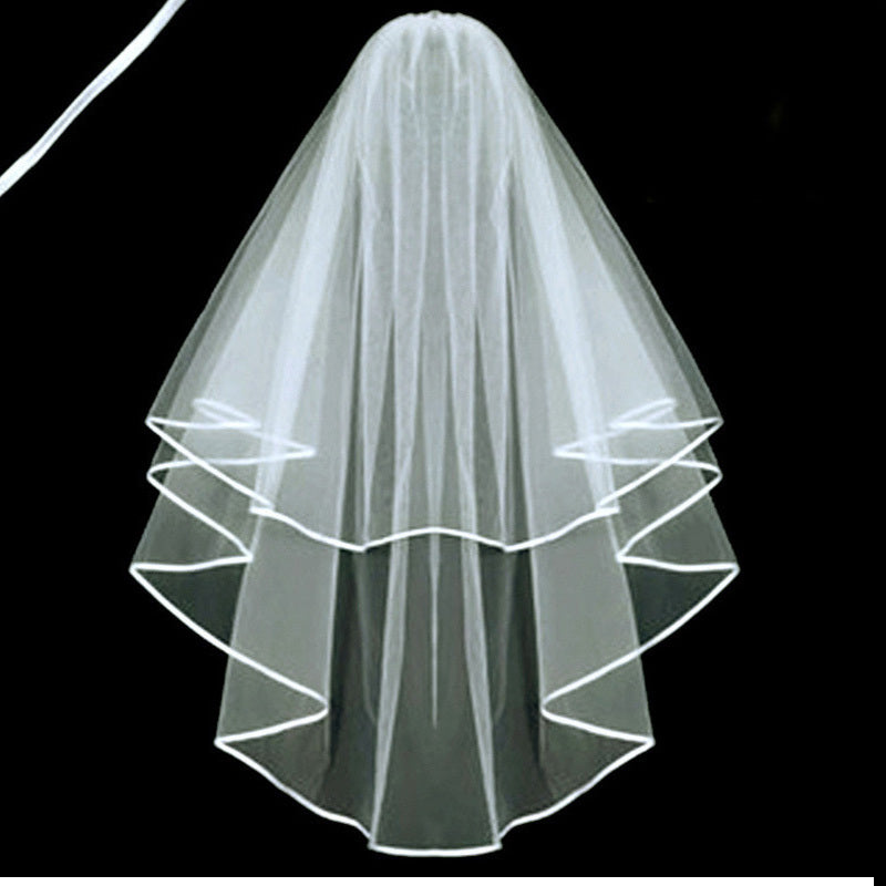 Wedding Veil With Hair Comb Bridal Headwear Non Slip Hair Accessory