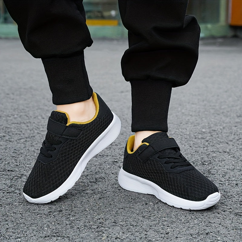Boy's Breathable Woven Sneakers Non Slip Soft Sole Shoes
