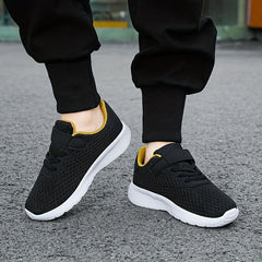 Boy's Breathable Woven Sneakers Non Slip Soft Sole Shoes
