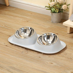 Stainless Steel Pet Bowls with No Spill Mat for Dogs and Cats