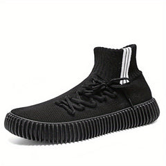 Men's Lace up Sock Sneakers Lightweight Breathable Running Gym Shoes