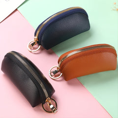Men's Multifunctional Key Bag Large Capacity Soft Leather Portable Coin Purse