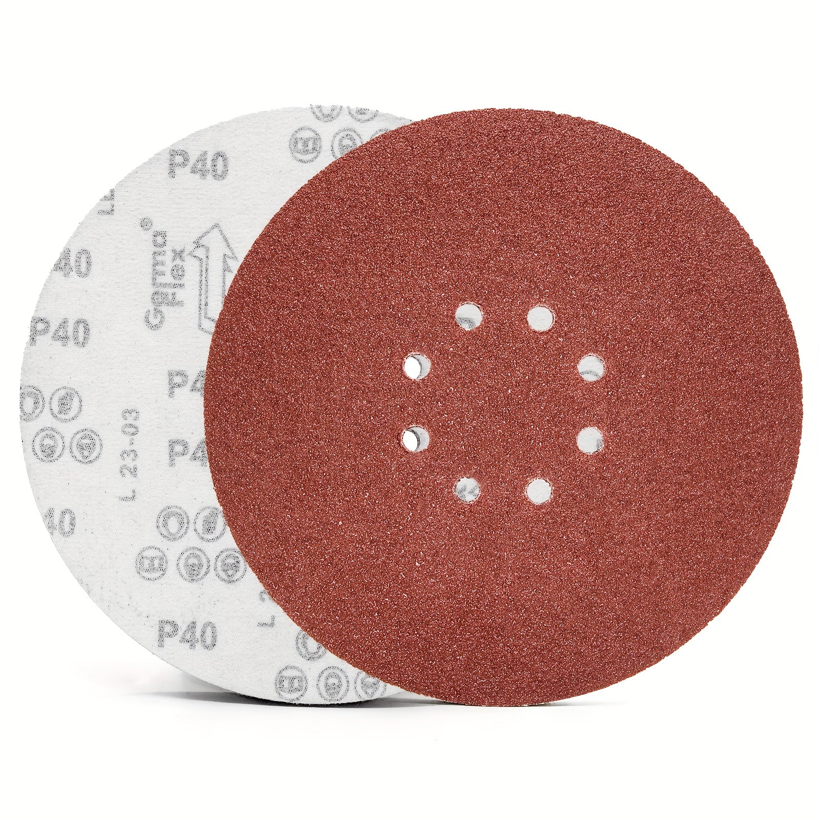 15pcs 9" Hook And Loop Dry Wall Sanding Disc 40-320 Grit For 9" Sanding Machine