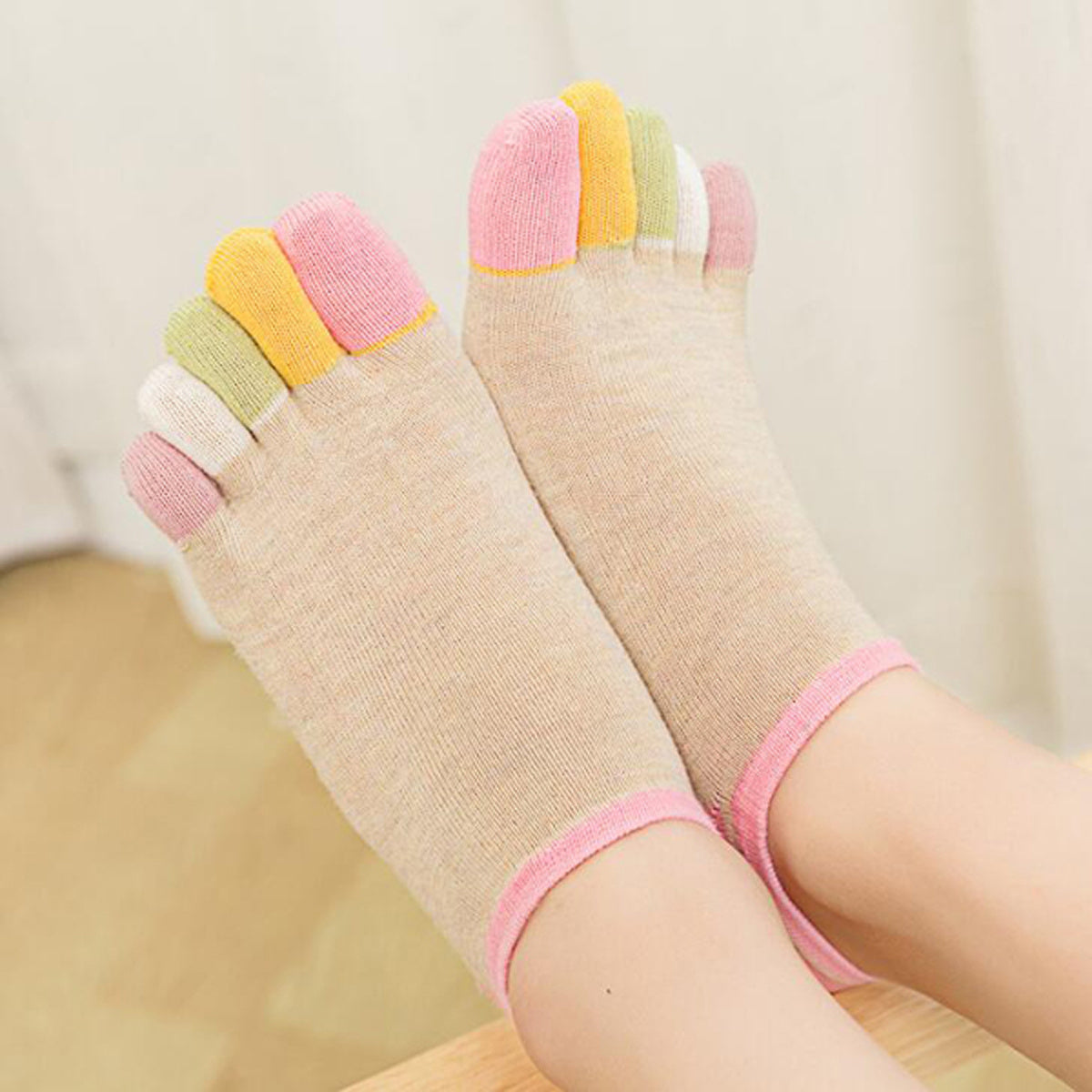 Women's Cotton Crew Toe Socks for Running
