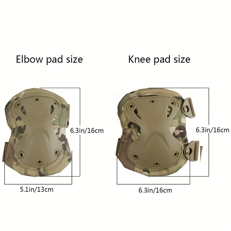 Adult Tactical Knee and Elbow Pads - Lightweight and Durable