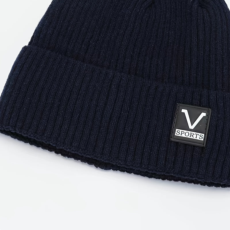 Street Fleece Thickened Knitted Hat Beanie