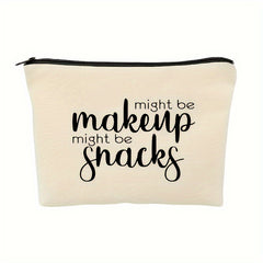 Letter Print Zipper Pouch Lightweight Carry On Bag