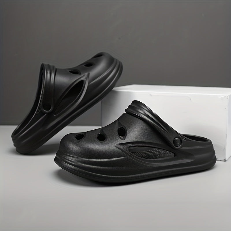 Men's Lightweight Comfy Clogs Hollow Out Non Slip Garden Shoes Summer