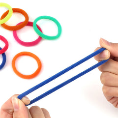 50pcs Girl Mixed Colors Hair Ties High Elastic Hair Accessories