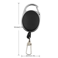 Quick Release Retractable Holder for Key Chain & Badge