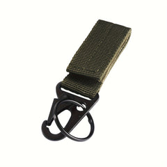 Outdoor Camping Hiking Nylon Webbing Backpack Keychain Carabiner Buckle