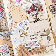 46pcs Vivian's Manor Journal Photo Album Decoration Stickers
