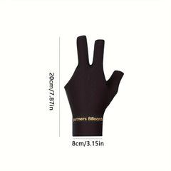 1pc Billiard Three finger Gloves Cotton Non slip Pool Gloves For Left Hand