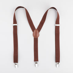 Adjustable 1" Wide Y Shape Suspenders for Men