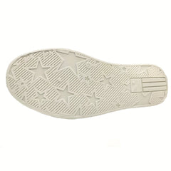 Men's Striped Low Top Canvas Skate Shoes Casual Outdoor Sneakers