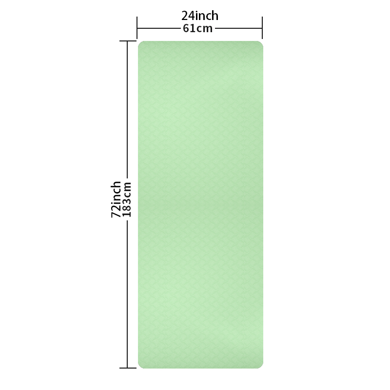 TPE Yoga Mat Non Slip Double Sided Fitness Mat For Plank Support