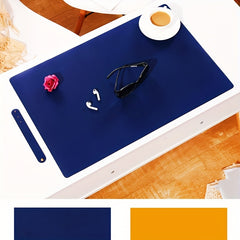 Thick PU Leather Mouse Pad Double Sided Desk Writing Pad