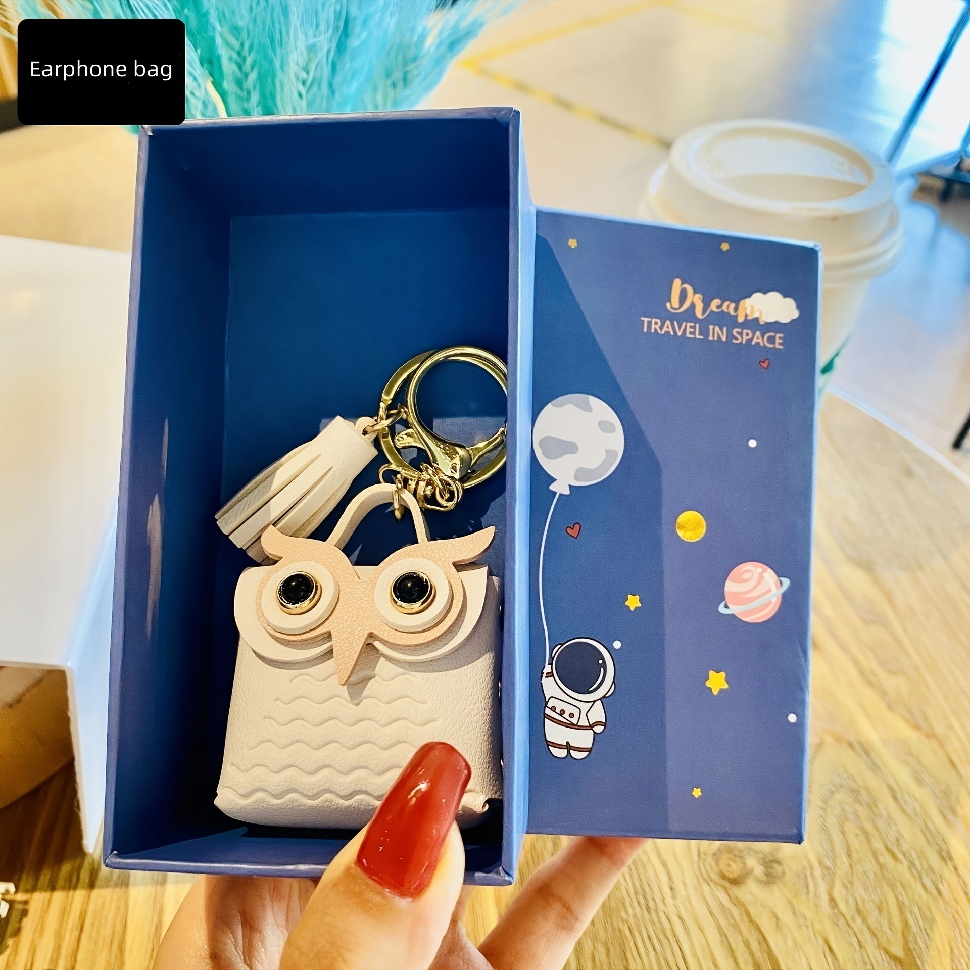 Cute Owl Coin Purse Keyring with Lobster Clasp