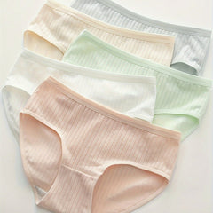 5pcs Comfy Stretchy Intimates Panties Women's Lingerie
