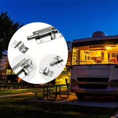 2pcs Sliding Bolt Lock Stainless Steel Durable Small Plate Lock