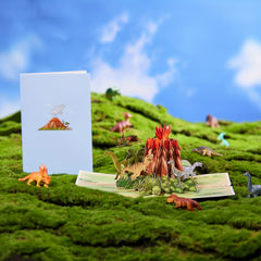 1pc Dinosaurs Pop Up Card for Birthday Father Mother Children Youth