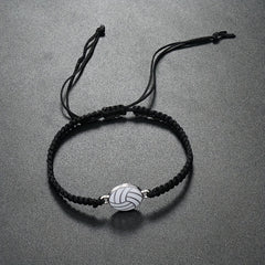 Braided Hand Rope Volleyball Team Fan Bracelet Football Basketball Bracelet