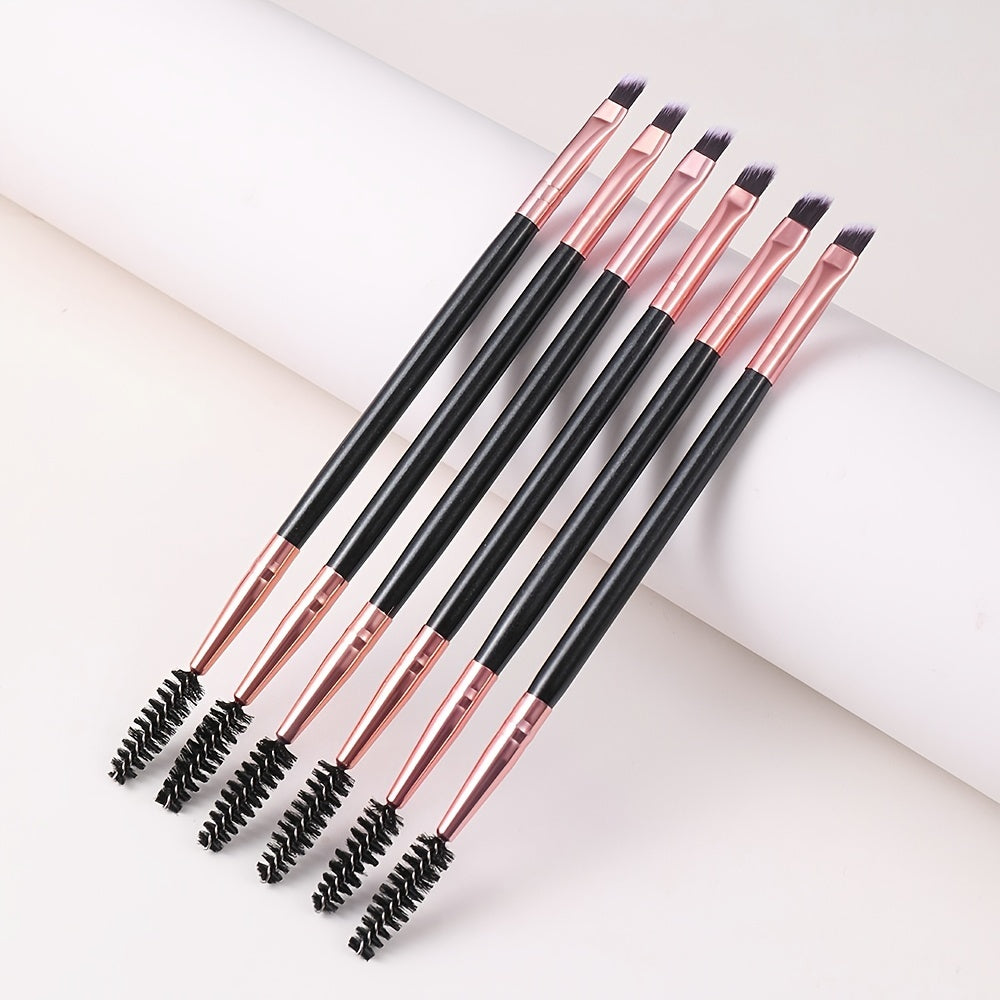 Double Ended Eyebrow and Eyeliner Brush Set