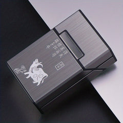 Metal Aluminum Cigarette Case 20 Pack Capacity Slim Anti-pressure Flip Cover