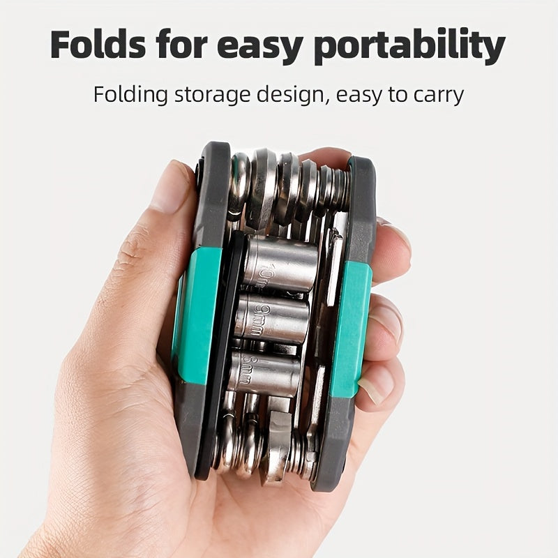 16-in-1 Bike Repair Tool Set for Mountain Bike Maintenance
