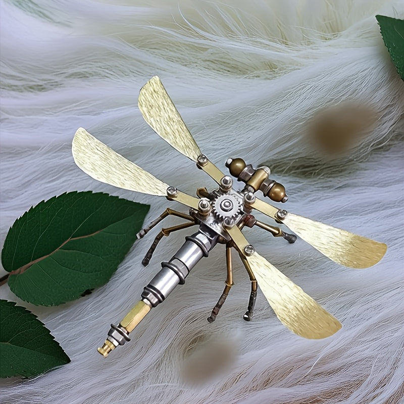 Mechanical Dragonfly Steampunk Metal 3D Jigsaw Puzzle Toy