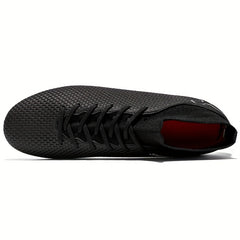High Top AG Cleat Football Boots for Men Anti Skid Breathable Lace Up Soccer Cle