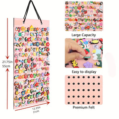 Shoe Charms Organizer with 150 Holes - Shoe Charm Holder for Charms Display