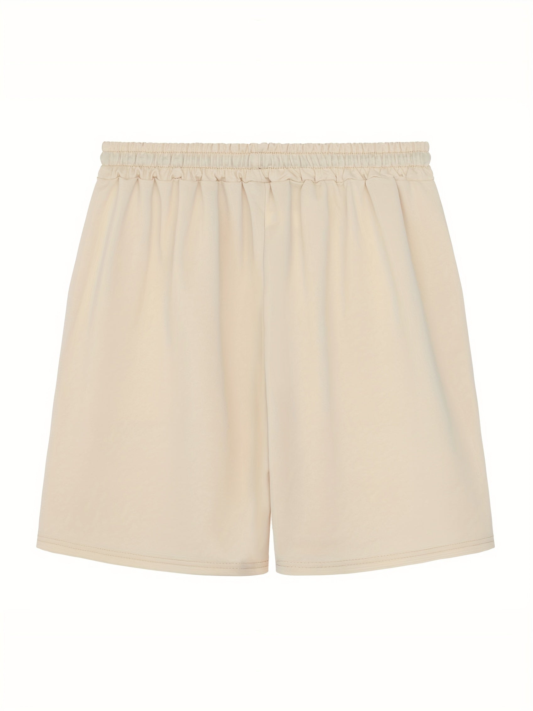 Christian Cross Comfy Shorts Men's Casual Solid Elastic Waist Drawstring Shorts