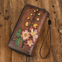 Vintage Leather Handbag Top Cowhide Retro Style Large Capacity Phone Bag Card Sl