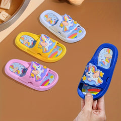 Cartoon Lightweight Slippers for Toddlers, Boys, Girls - Open Toe Home Shoes