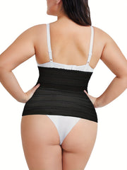 Casual Shapewear Women's Plus Solid Adjustable Tummy Control