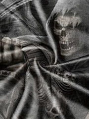 Skeleton 3D Print Men's Long Sleeve Tee Autumn Stylish Tee