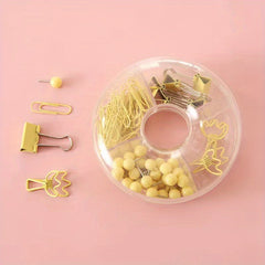 Colorful Long Tail Clip Set Office Stationery Push Pin Grid Clip