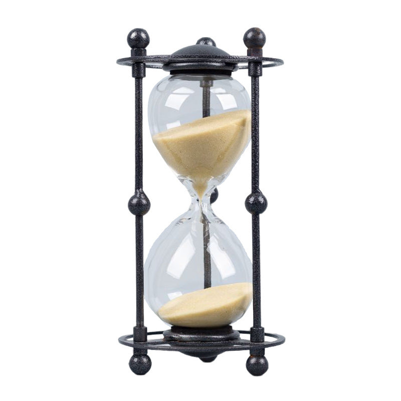 Retro Iron Art 15 Minute Timed Hourglass Creative Desktop Decoration Gift