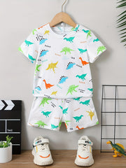 Baby Boys Suit Split T-shirt and Shorts Set