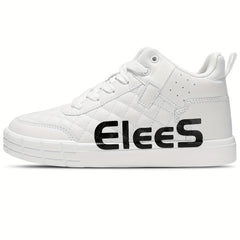 Women's Argyle Quilted Mid Skate Shoes Lace up Comfort Basketball Shoes