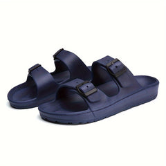 Men's Adjustable Buckle Slippers Non Slip Casual Shoes