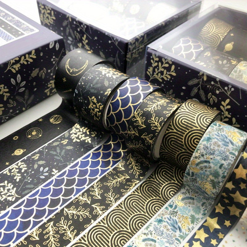 10pcs Bronzing Hand Account Tape Set 3 Meters