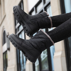 Men's Camo Thermal Snow Boots Anti Skid Short Boots