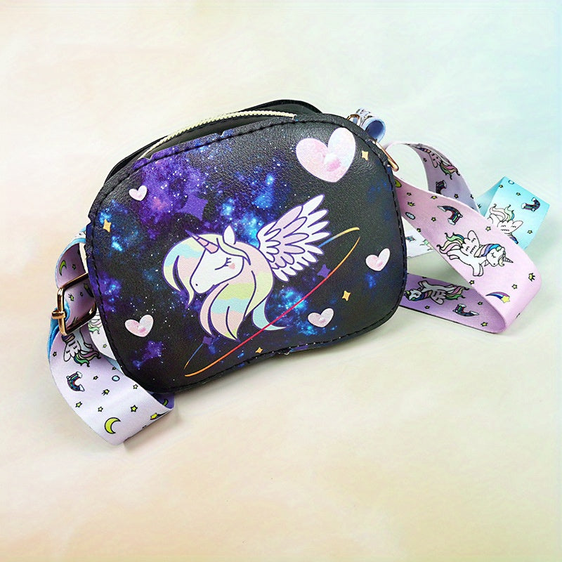 Girls Unicorn Crossbody Bag with Coin Purse