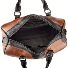 Brown Leather Women's Shoulder Bag Adjustable Crossbody & Handbag