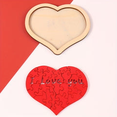 Wooden love puzzle wedding game props trickster groom man Christmas